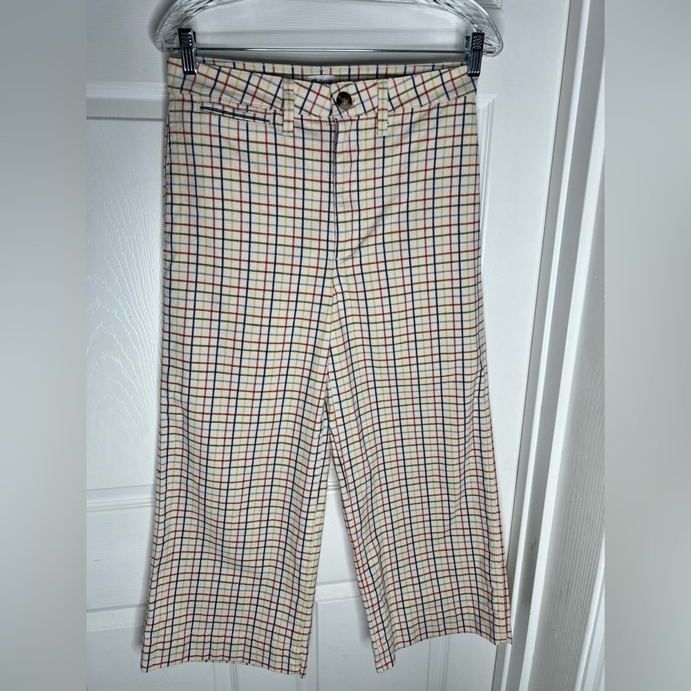 Madewell Cropped Striped Pants Sz 27
